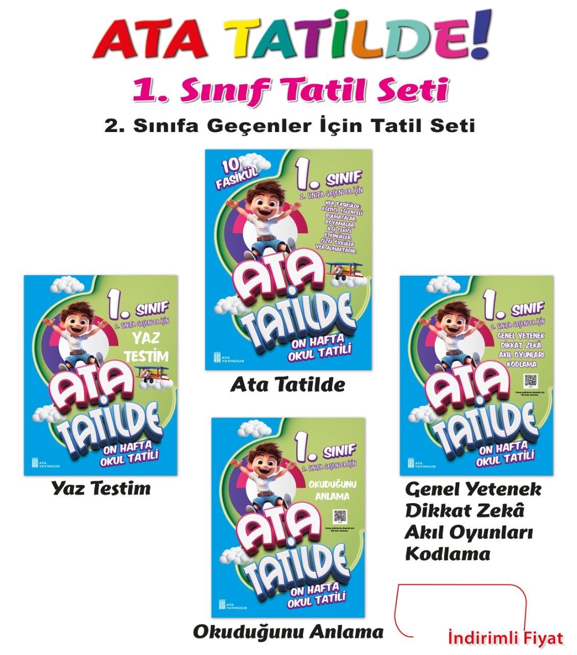 1. Sınıf Tatil Seti (2023-2024) Ata Yayıncılık