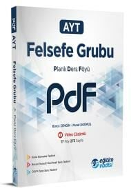 2024 AYT Felsefe Grubu PDF Planlı Ders Föyü Eğitim Vadisi Yayınları