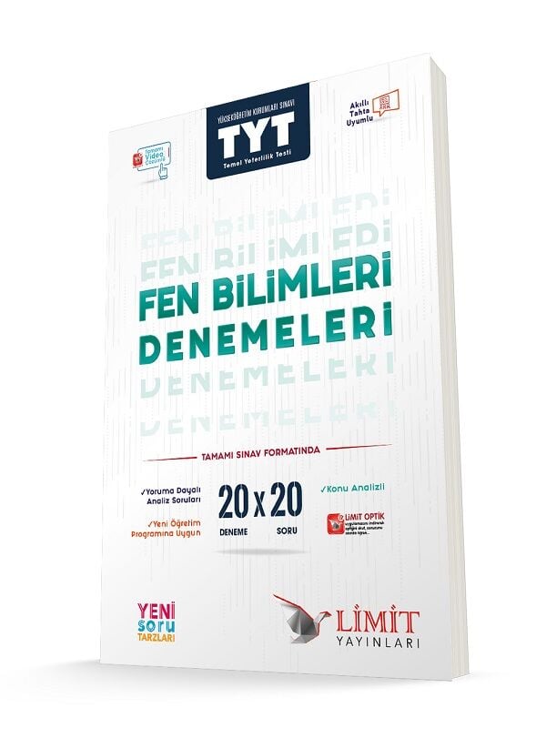 TYT Fen Bilimleri 20x20 Denemeleri Limit Yayınları