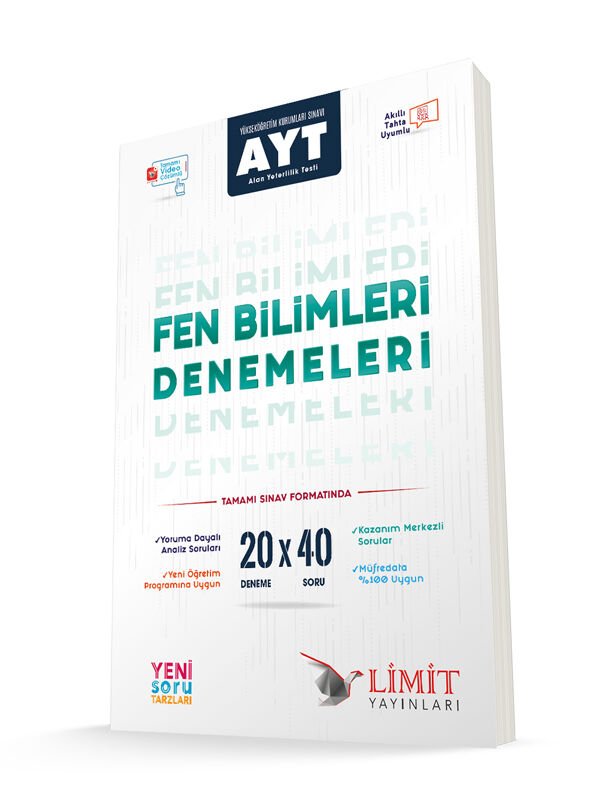 AYT Fen Bilimleri 20x40 Deneme Sınavı Limit Yayınları