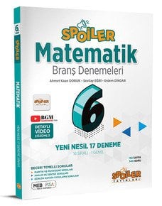 6. Sınıf Matematik Branş Denemeleri Spoiler Yayınları