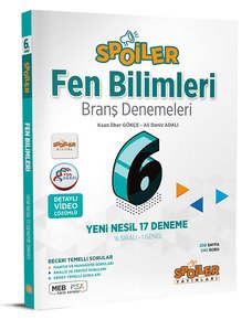 6.Sınıf Fen Bilimleri Branş Denemeleri Spoiler Yayınları