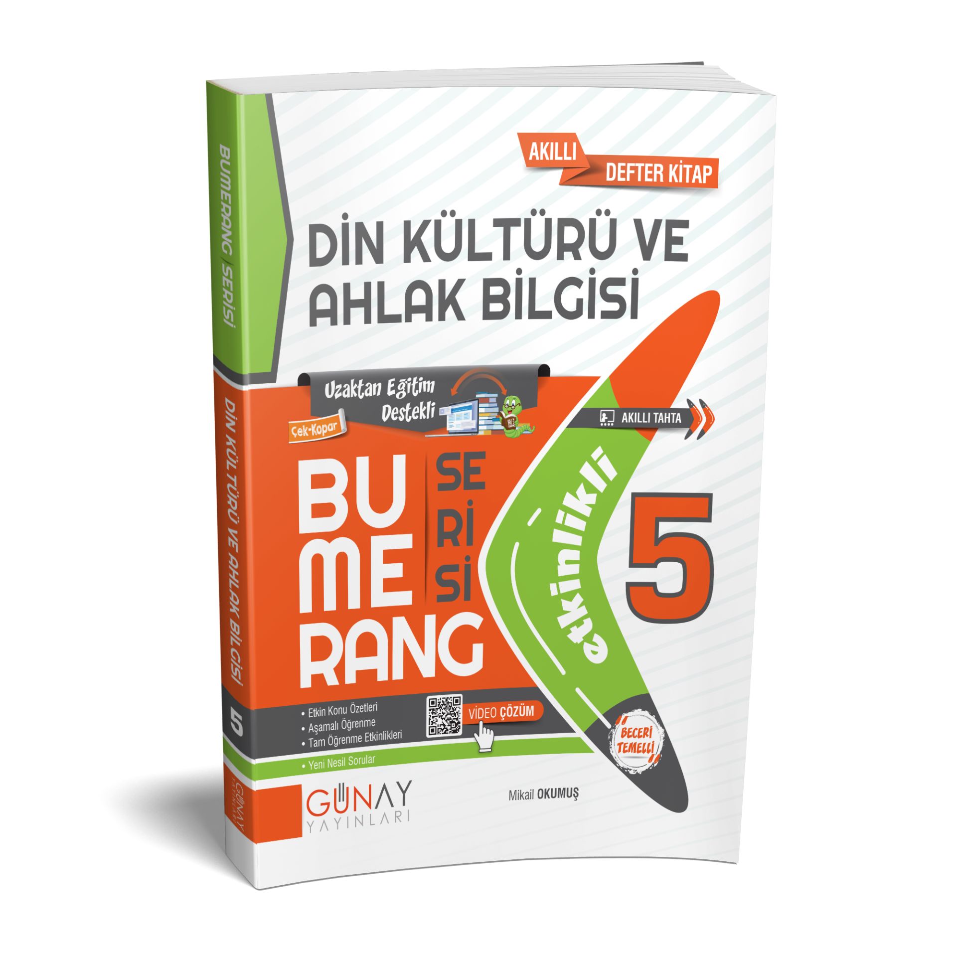 5. Sınıf Din Kültürü ve Ahlak Bilgisi Bumerang Serisi Etkinlikli Akıllı Defter