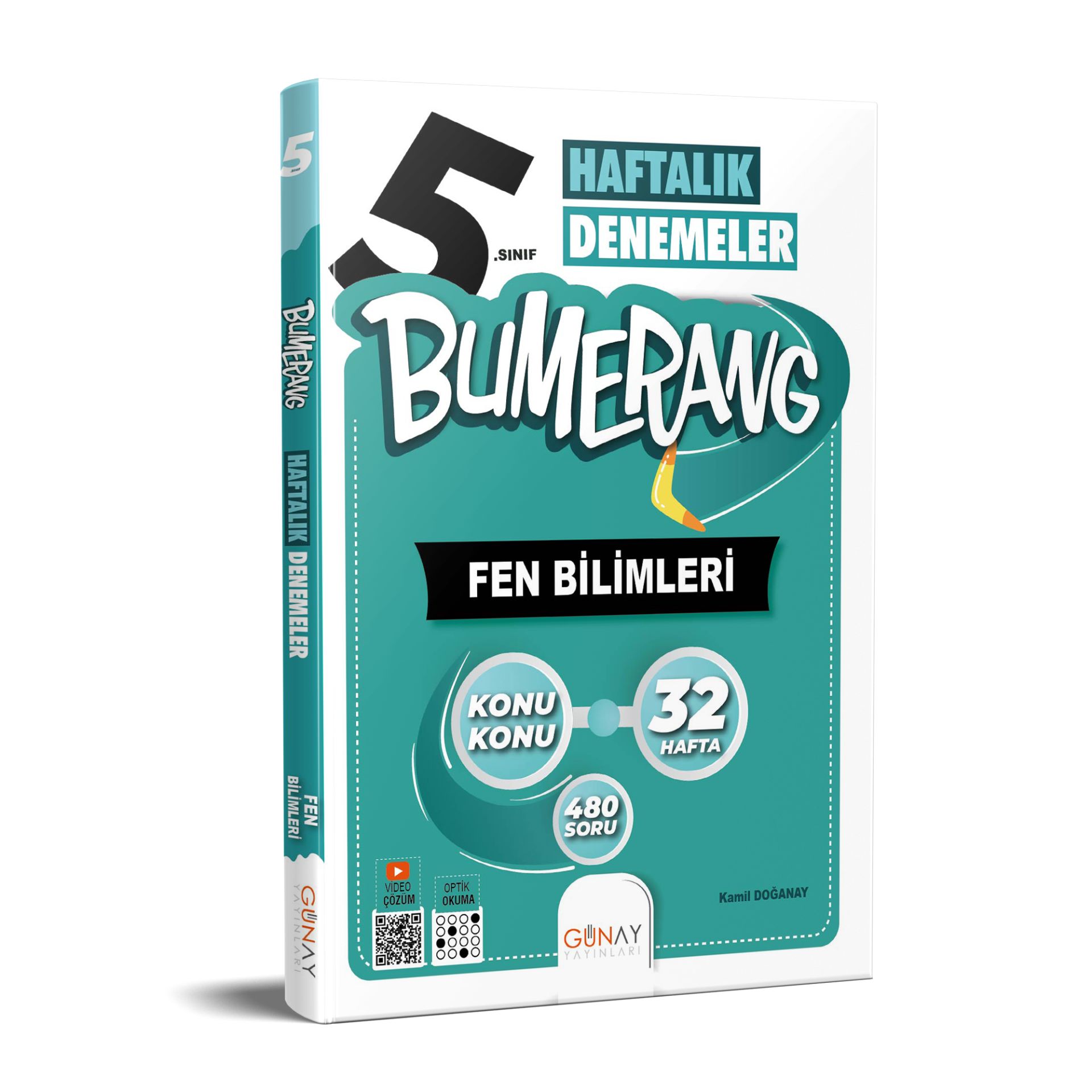 5.Sınıf Bumerang 32 Haftalık Fen Bilimleri Denemeleri Günay Yayınları